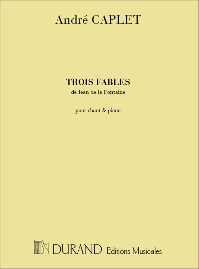 3 Fables De Jean De La Fontaine Mezzo-Piano